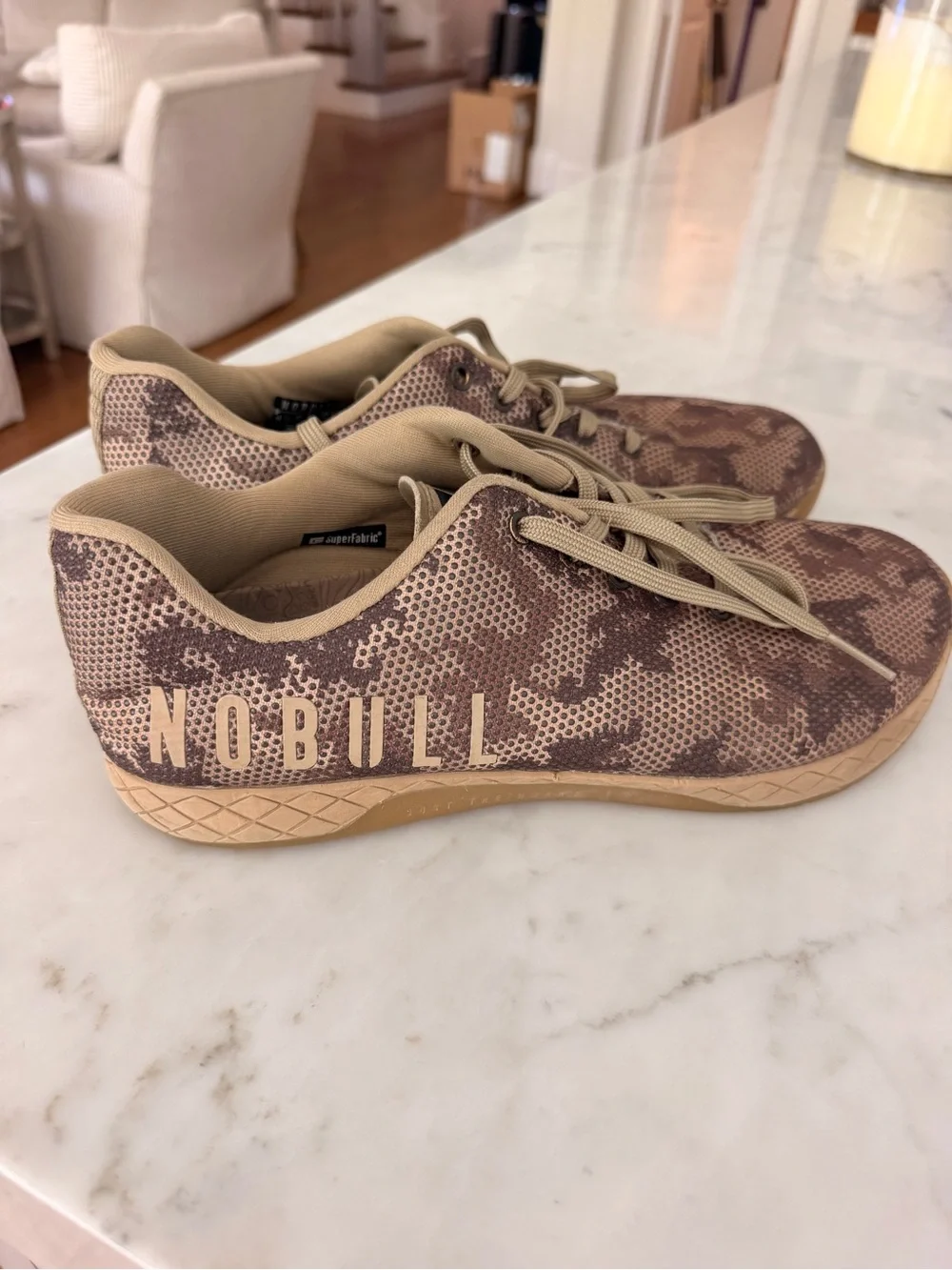 NOBULL Men’s Camo Tan Training Sneakers -Size 12.5